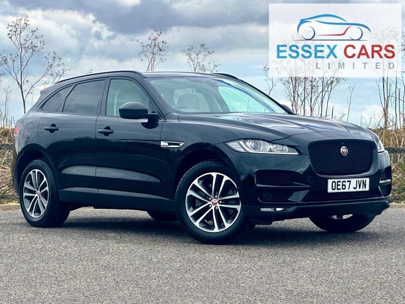 Black Used 2017 Jaguar F-Pace Portfolio SUV | £21,995 (Fair price) - Image 1/4