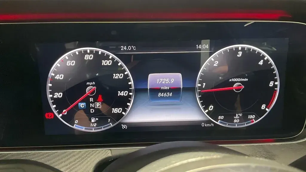 Used Mercedes E220 AMG line 194 HP (142 kW) 2019 Grey Estate