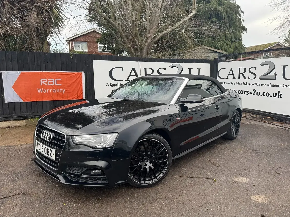 Used Audi A5 Cabriolet S-Line 190 HP (139 kW) 2016 Black Cabriolet