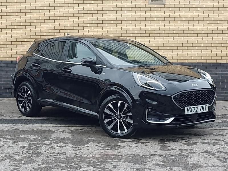 Black Used 2022 Ford Puma ST-Line Hatchback | £19,698 (Fair price) - Image 1/4