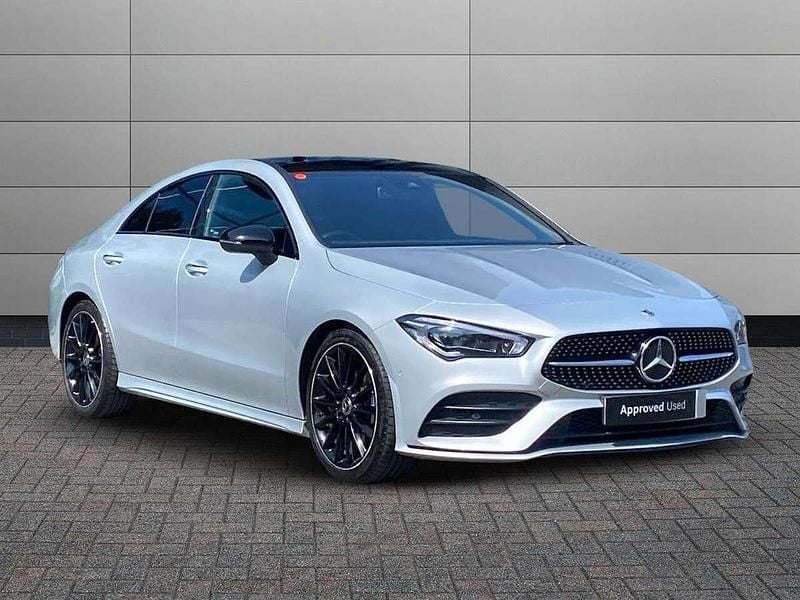 Iridium silver Used 2023 Mercedes CLA180 AMG Line Premium Plus Sedan | £27,350 (Fair price) - Image 1/4