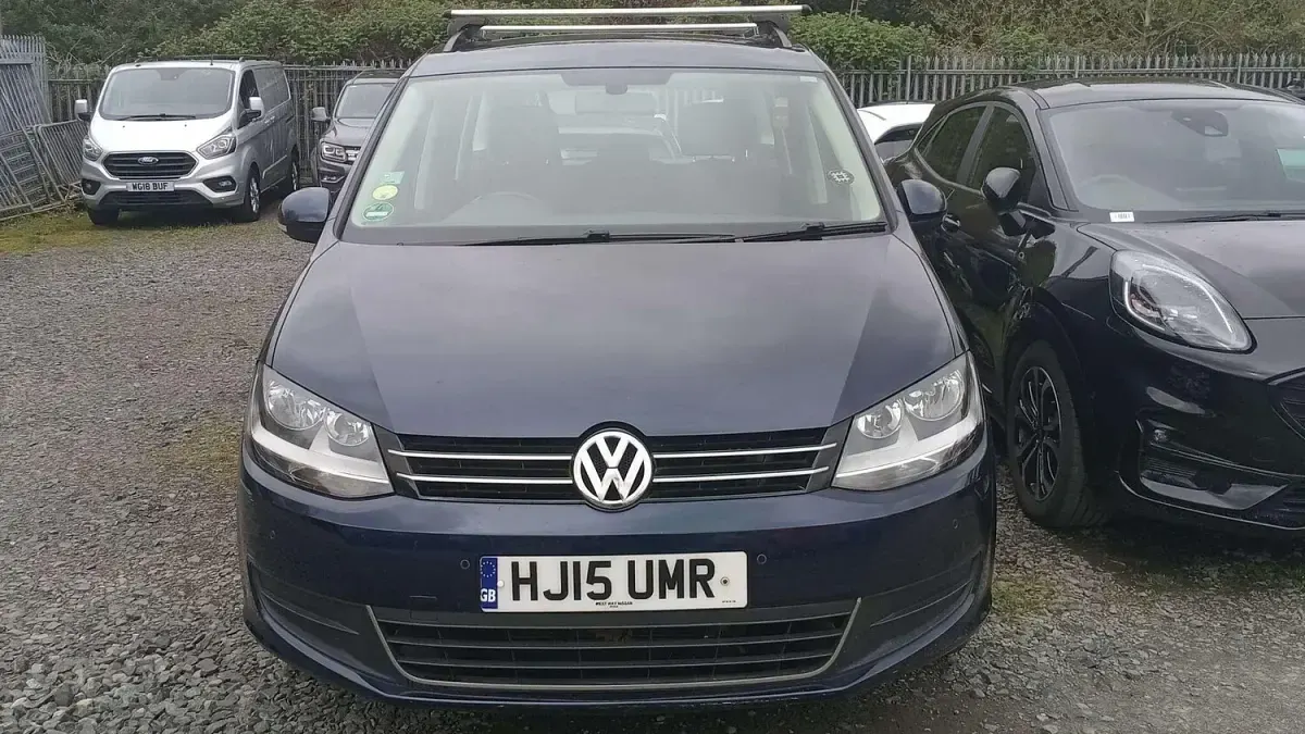 Used VW Sharan SE 140 HP (102 kW) 2015 Blue MPV