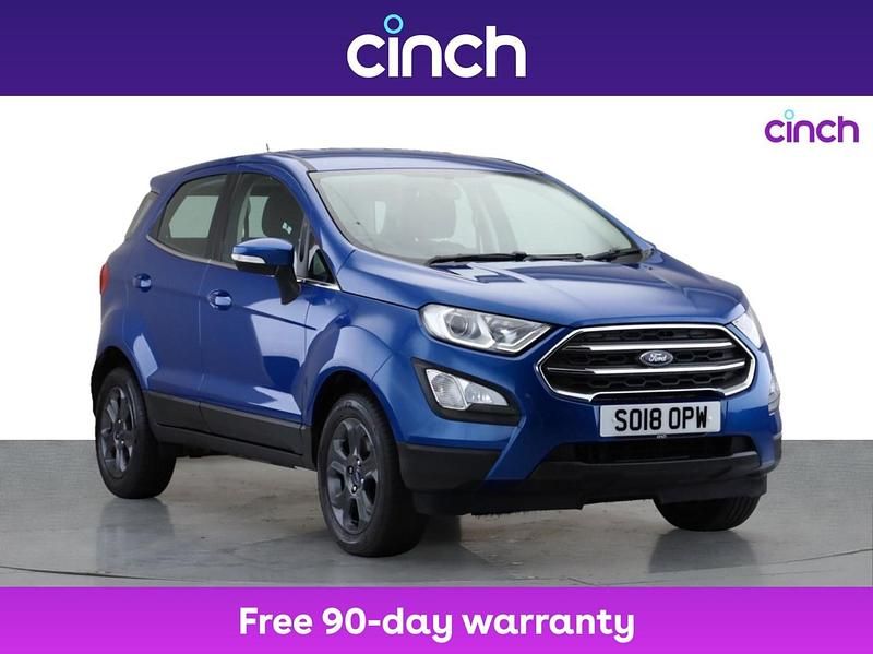 Blue Used 2018 Ford Ecosport Zetec SUV | £8,679 (Fair price) - Image 1/3