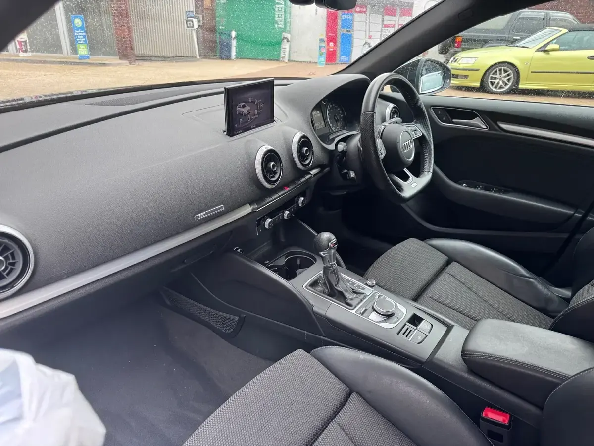 Used Audi A3 Black Edition 150 HP (110 kW) 2018 Blue Sedan