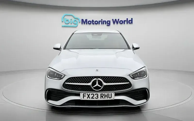 Used Mercedes C300e AMG line 313 HP (230 kW) 2023 Silver Sedan