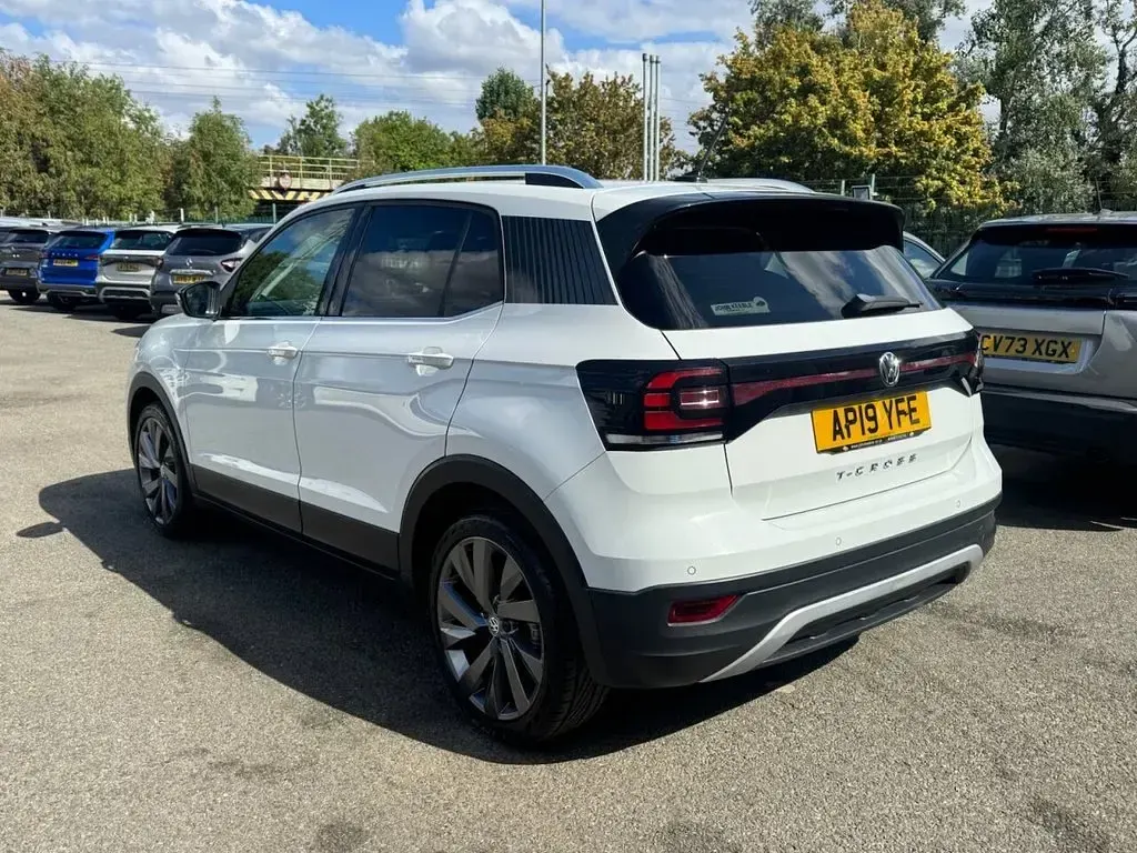 Used VW T-Cross Edition 115 HP (84 kW) 2019 White SUV