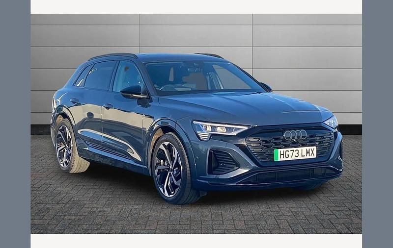 Plasma blue Used 2023 Audi Q8 e-tron Black Edition SUV | £46,746 (A bit pricey) - Image 1/4