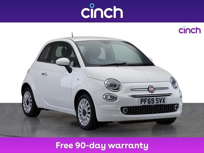 White Used 2019 Fiat 500 Lounge Hatchback | £8,459 (Fair price) - Image 1/3