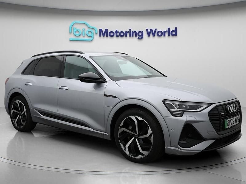 Silver Used 2022 Audi e-tron Black Edition SUV | £27,700 (Fair price) - Image 1/4