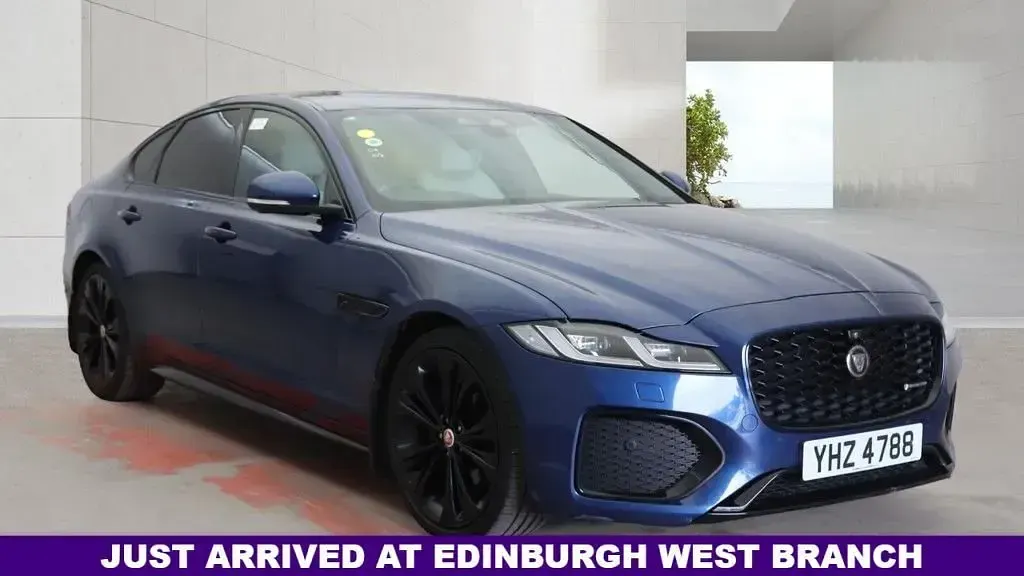 Used Jaguar XF R-Dynamic 204 HP (150 kW) 2021 Blue Sedan
