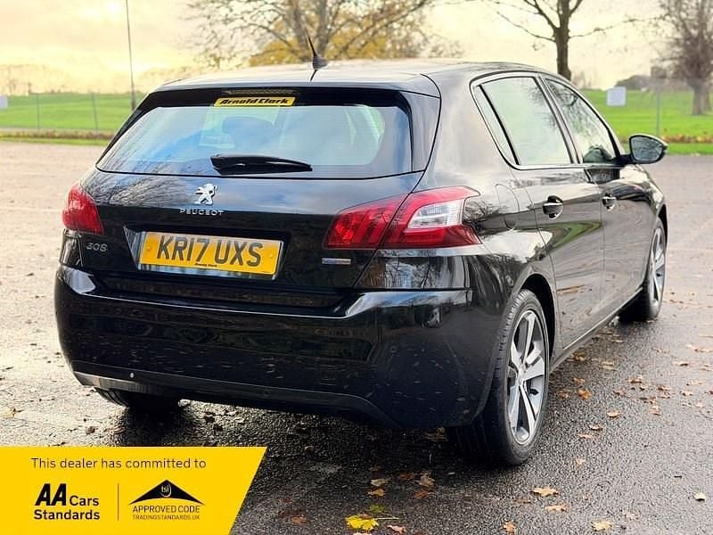 Used Peugeot 308 Allure 130 HP (95 kW) 2017 Black Hatchback