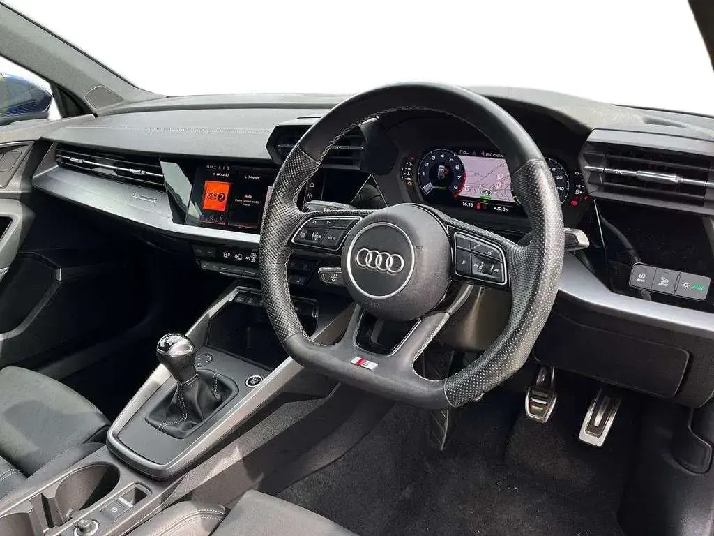 Used Audi A3 S-Line 147 HP (108 kW) 2023 Blue Sedan