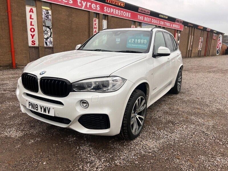 White Used 2018 BMW X5 M Sport SUV | £19,995 (Good price) - Image 1/4