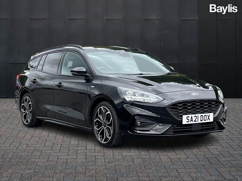 Black Used 2020 Ford Focus ST-Line X Estate | £14,749 (Fair price) - Image 1/4