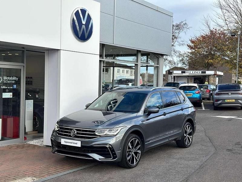 Grey Used 2023 VW Tiguan Allspace R-line SUV | £28,799 (Fair price) - Image 1/4