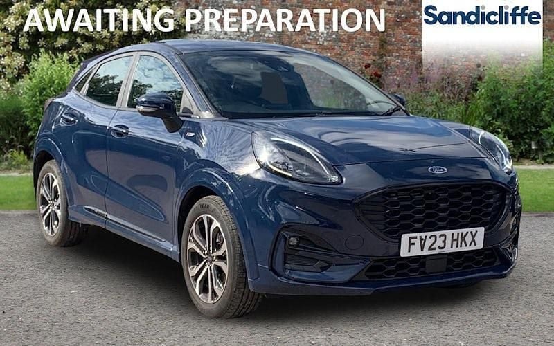 Blazer blue (standard) Used 2023 Ford Puma Gen-E ST-Line Hatchback | £16,590 (Fair price) - Image 1/4