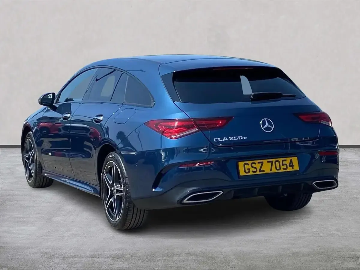 Used Mercedes CLA250e Shooting Brake AMG line 2023 Blue Estate