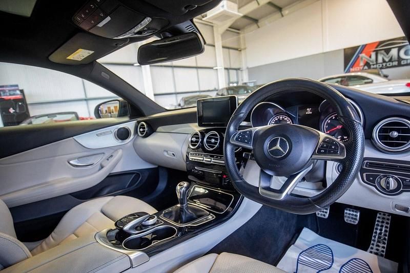 Used Mercedes C200 AMG line 2017 White Coupe