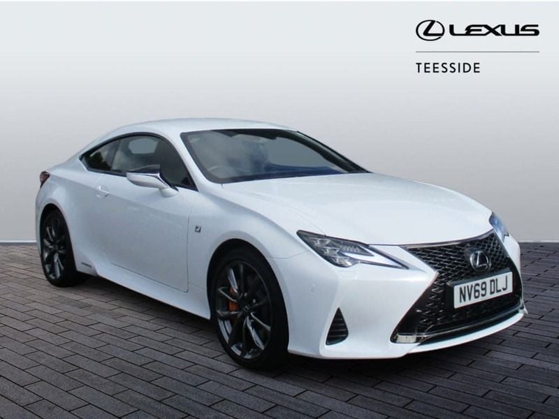 White Used 2020 Lexus RC300h F Sport Coupe | £25,000 - Image 1/4