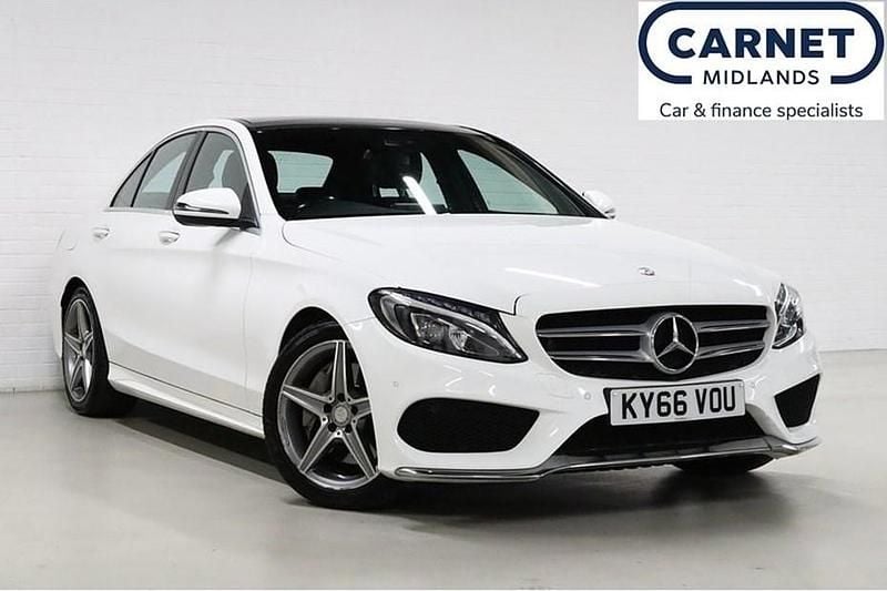 White Used 2016 Mercedes C250 AMG Line Premium Plus Sedan | £14,290 (Fair price) - Image 1/1