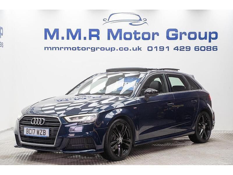 Used Audi A3 Sportback S-Line 2017 Blue Hatchback