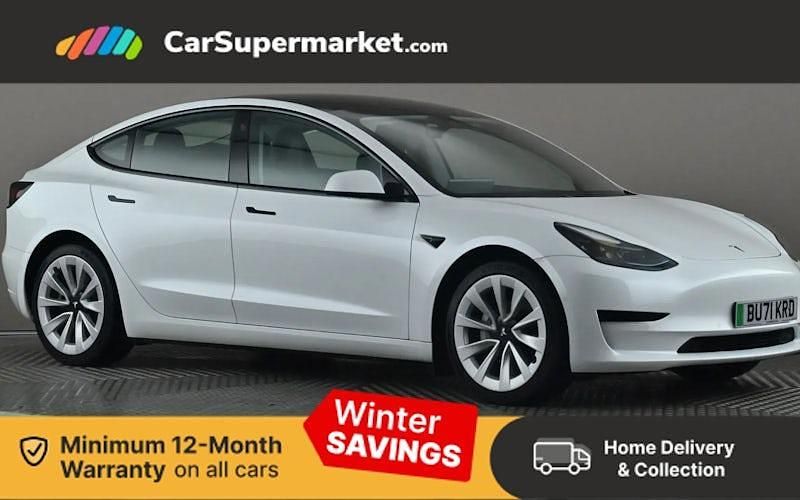 White Used 2021 Tesla Model 3 Standard Range Sedan | £19,197 (Fair price) - Image 1/3