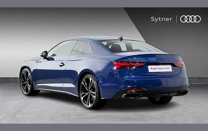 Used Audi A5 Black Edition 148 HP (108 kW) 2024 Blue Coupe