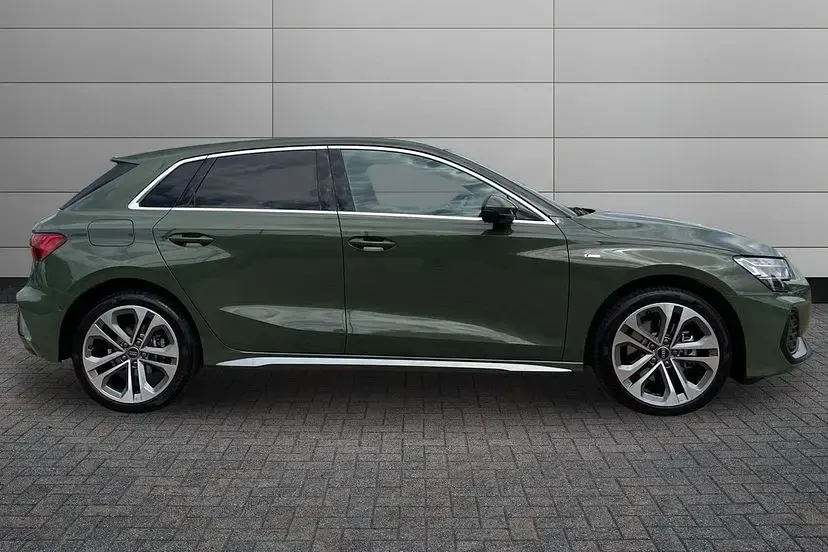 New Audi A3 Sportback e-tron S-Line 201 HP (147 kW) 2026 District green Hatchback