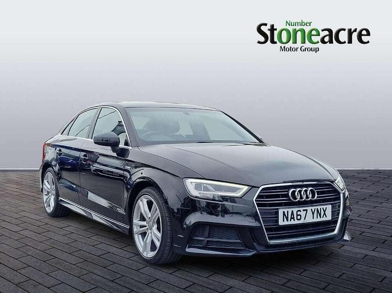 Black Used 2017 Audi A3 S-Line Sedan | £13,250 (Fair price) - Image 1/4