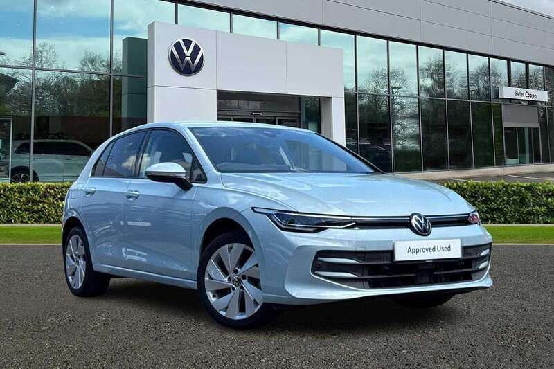Crystal ice blue Used 2024 VW Golf VIII Match Hatchback | £22,792 (Fair price) - Image 1/4