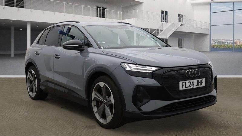 Grey Used 2024 Audi Q4 e-tron Black Edition SUV | £35,950 (Good price) - Image 1/4