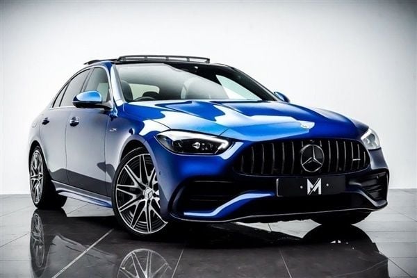 Blue Used 2023 Mercedes C43 AMG Premium Plus Sedan | £48,395 (Expensive) - Image 1/4