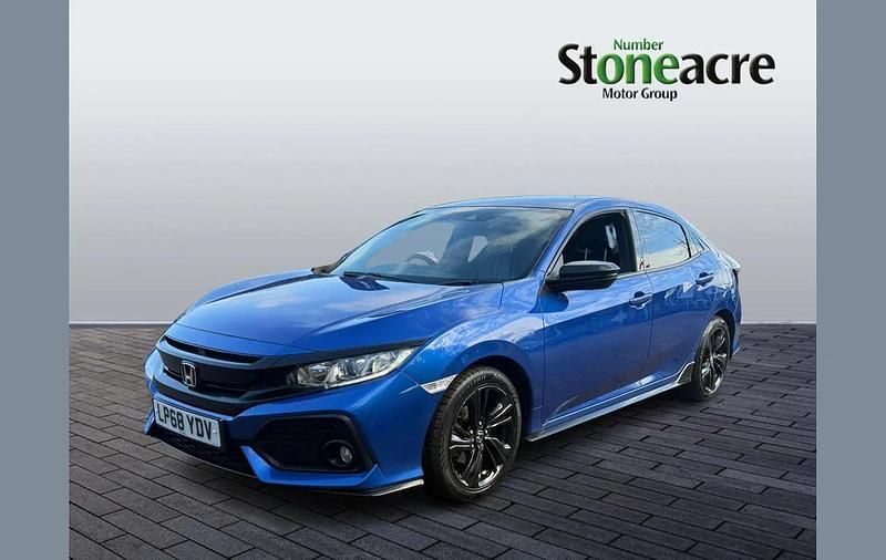 Used Honda Civic Sport 126 HP (92 kW) 2018 Blue Hatchback
