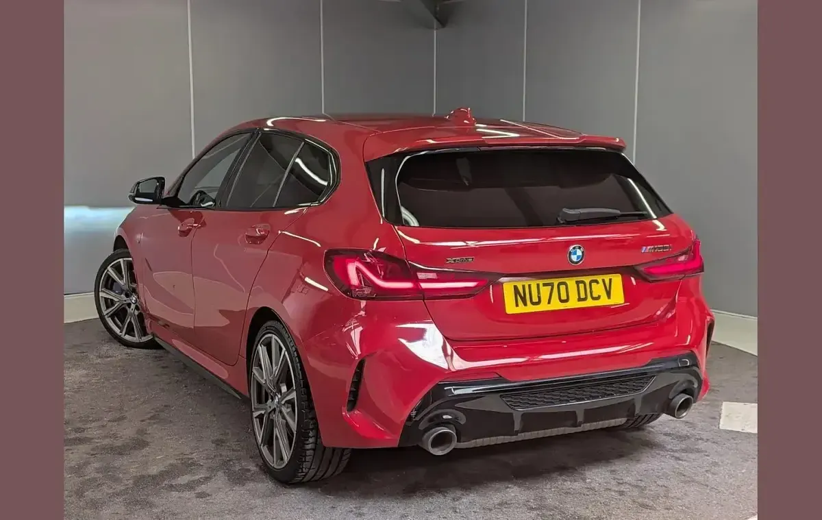 Used BMW M135 Comfort Edition 301 HP (221 kW) 2021 Red Hatchback