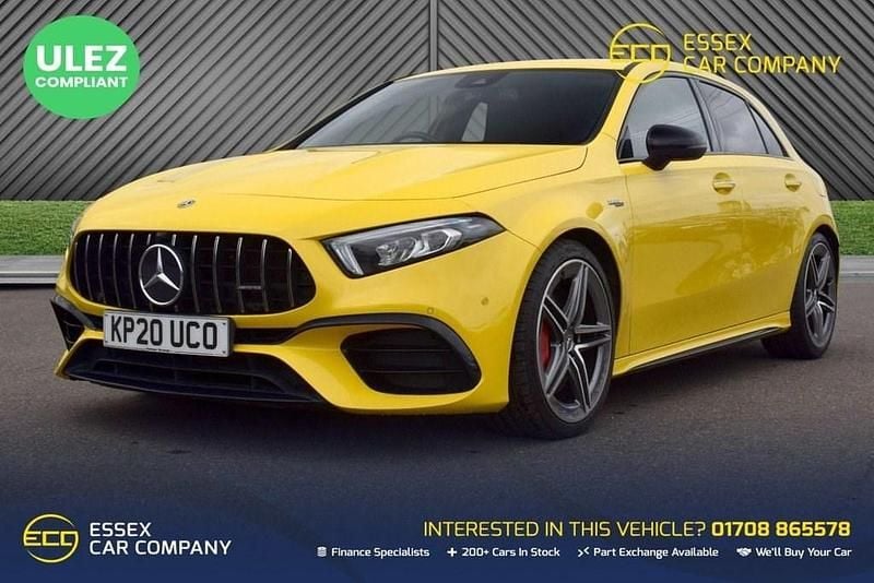Yellow Used 2020 Mercedes A45 AMG AMG Hatchback | £29,700 (Super price) - Image 1/4