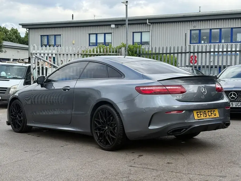 Used Mercedes E220 AMG line 194 HP (142 kW) 2019 Grey Coupe