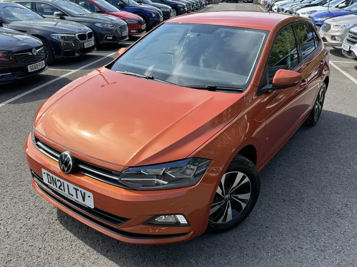 Used VW Polo Match 95 HP (69 kW) 2021 Orange Hatchback