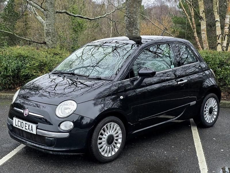 Used Fiat 500 Lounge 69 HP (50 kW) 2010 Black Hatchback