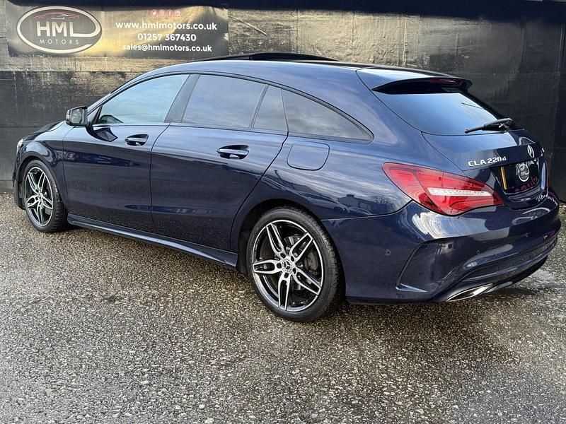Used Mercedes CLA220 AMG line 177 HP (130 kW) 2017 Blue Sedan