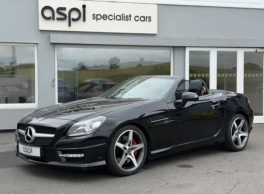 Used Mercedes SLK250 AMG 204 HP (150 kW) 2014 Black Cabriolet