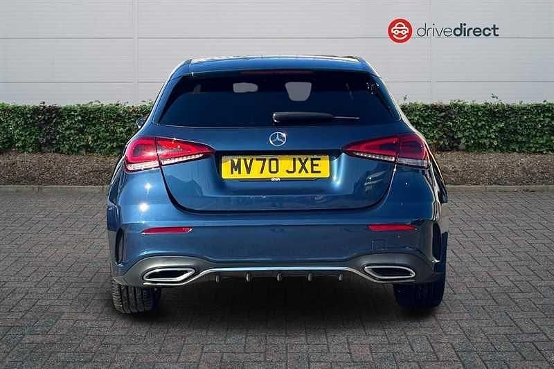 Used Mercedes A180 AMG line 136 HP (100 kW) 2020 Blue Hatchback