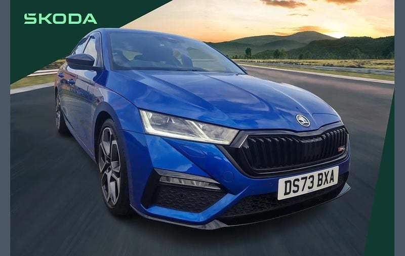 Blue Used 2023 Skoda Octavia vRS Hatchback | £28,289 (Expensive) - Image 1/4