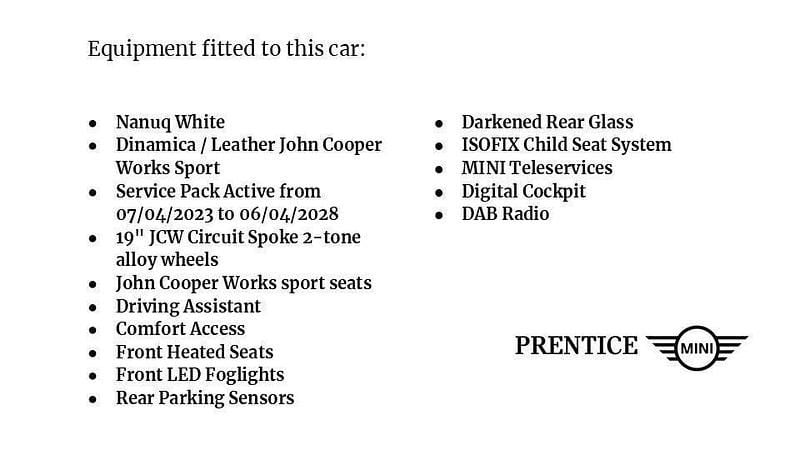 Used Mini Cooper S Countryman Sport 176 HP (129 kW) 2023 White SUV