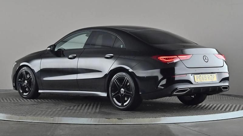 Used Mercedes CLA200 AMG line 163 HP (119 kW) 2019 Black Coupe