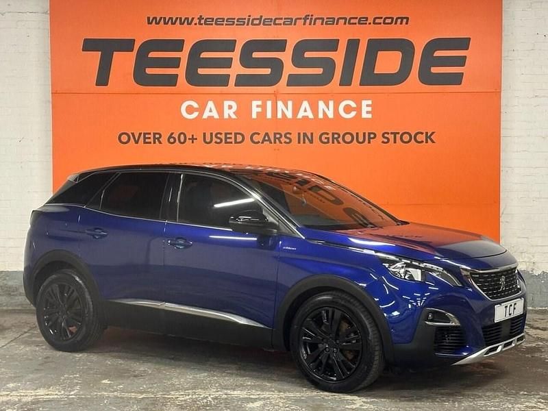 Blue Used 2017 Peugeot 3008 GT-line SUV | £10,495 (Fair price) - Image 1/4