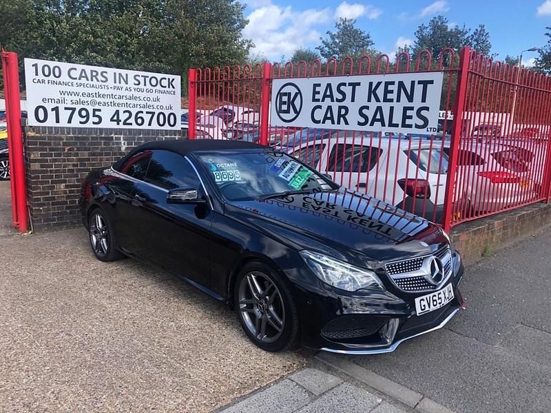 Black Used 2015 Mercedes E220 AMG line Cabriolet | £8,250 (Good price) - Image 1/4