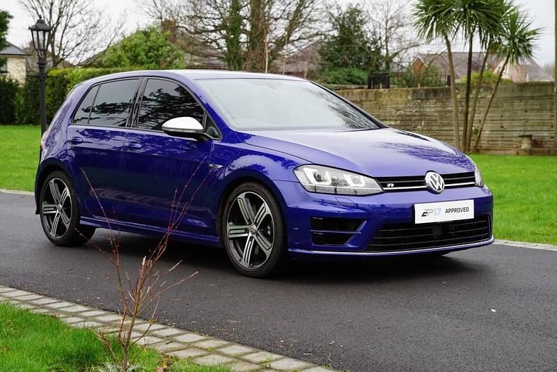Used VW Golf VII R 2015 Blue Hatchback