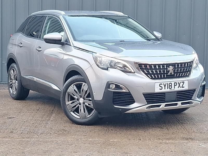 Grey Used 2018 Peugeot 3008 Allure SUV | £9,698 (Fair price) - Image 1/4