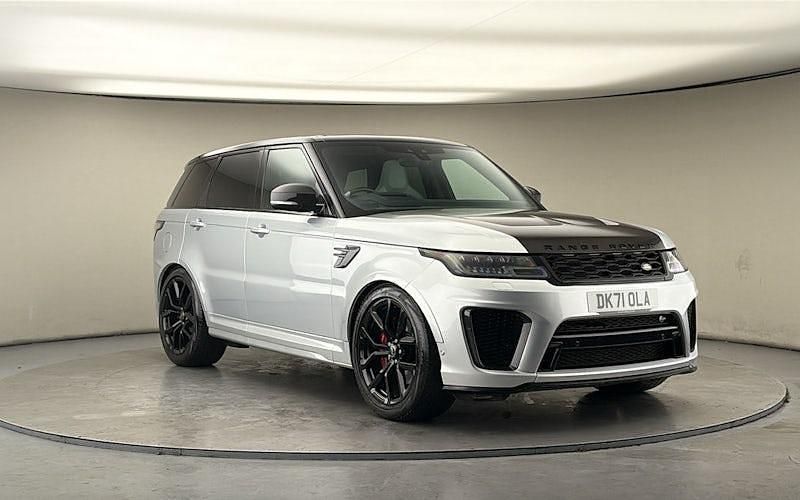 Used Land Rover Range Rover Sport SVR 575 HP (422 kW) 2021 Hakuba silver SUV