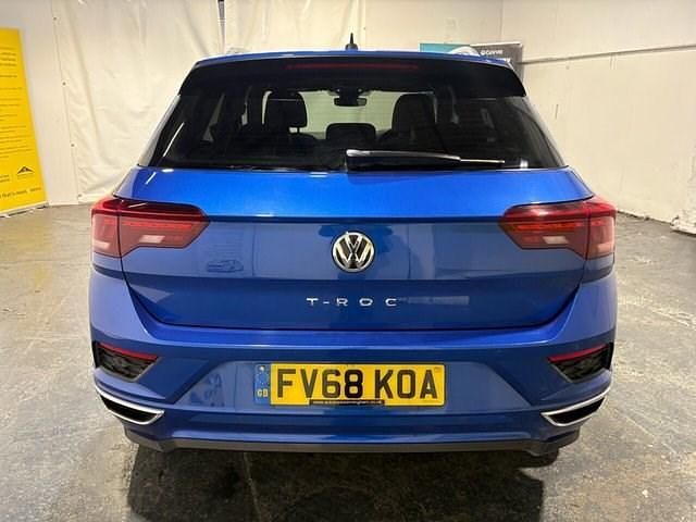 Used VW T-Roc R-line 150 HP (110 kW) 2018 Blue SUV